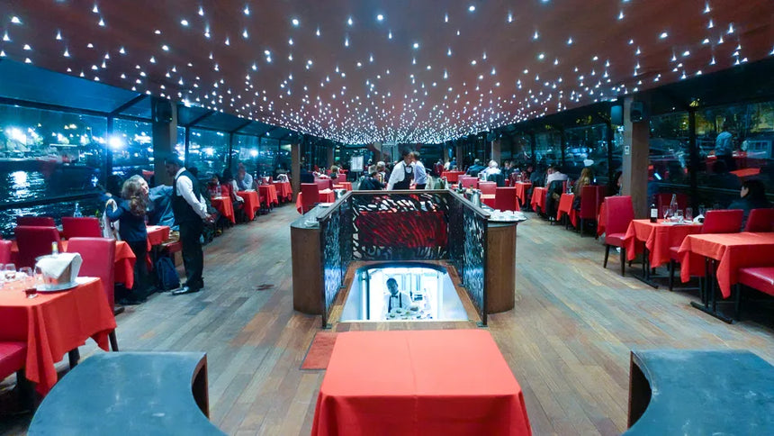 Chuyến du thuyền ăn tối Paris 3 hoặc 4 món (Bateaux Mouches)