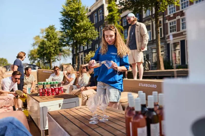 Amsterdam Booze Cruise with Unlimited Drinks