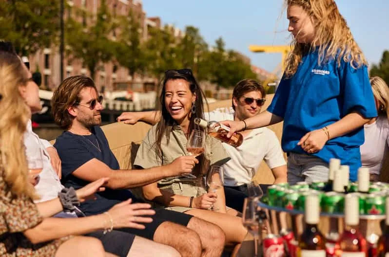 Amsterdam Booze Cruise with Unlimited Drinks