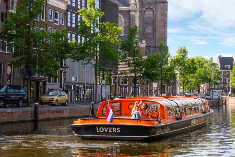 Crociere turistiche sui canali di Amsterdam senza bevande/cibo (Canale degli innamorati)