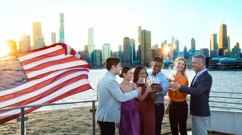 Chicago 3 fogásos gourmet vacsora és városnéző hajókirándulás a folyón