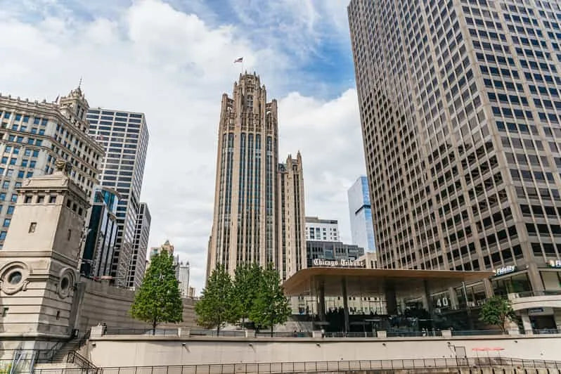 Chicago-folyó építészet hajókirándulás élő kommentárral