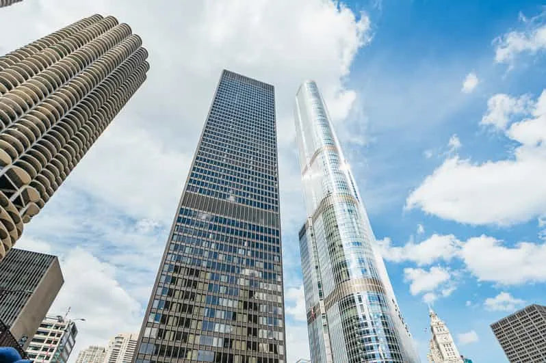 Chicago-folyó építészet hajókirándulás élő kommentárral