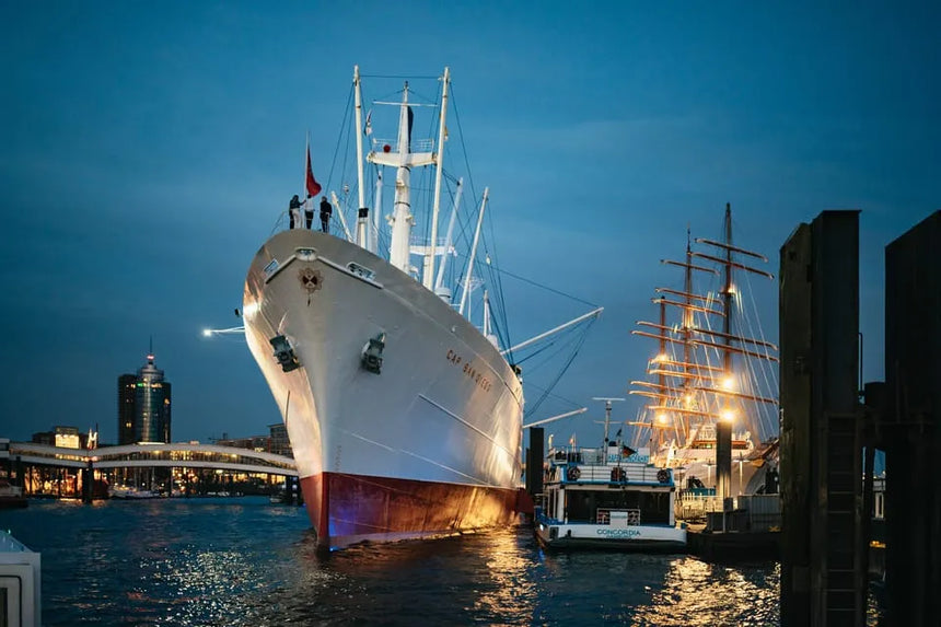 Rondvaart door Hamburg met avondzicht op de Speicherstadt