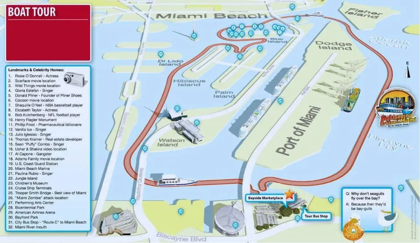 Miami hajókirándulás Biscayne-öbölre nyíló kilátással és élő idegenvezetéssel