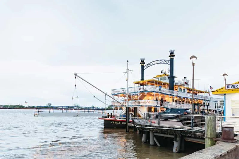 New Orleans boottocht met jazz en optioneel Creools diner