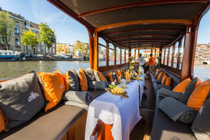 Croisière sur les canaux d'Amsterdam avec fromage et boissons illimités en option (vaisseau amiral)