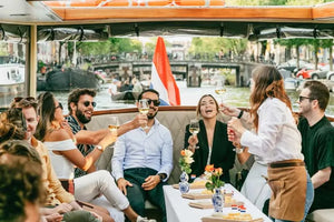 Croisière sur les canaux d'Amsterdam avec fromage et boissons illimités en option (vaisseau amiral)