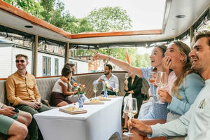 Croisière sur les canaux d'Amsterdam avec fromage et boissons illimités en option (vaisseau amiral)