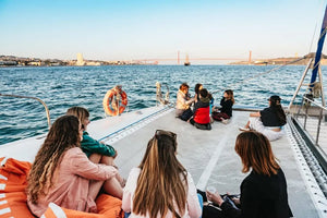 Catamaran Lisbon Boat Tour with Relaxing Sunset Cruise