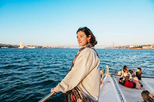 Catamaran Lisbon Boat Tour with Relaxing Sunset Cruise