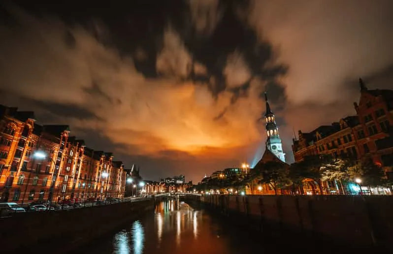 Hamburg Boat Tour with Evening Lights and Harbor Views
