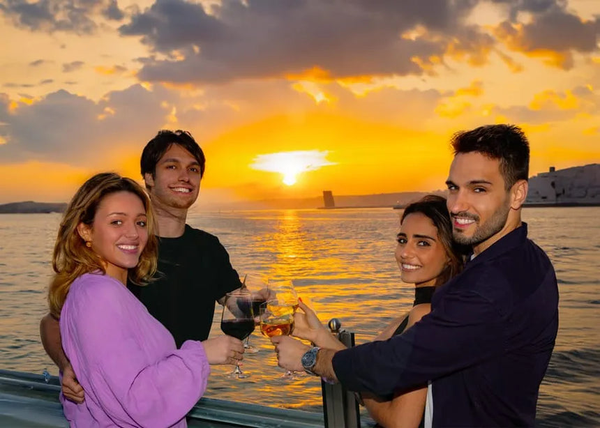 Lisbon Boat Tour Sunset Experience with Panoramic City Views