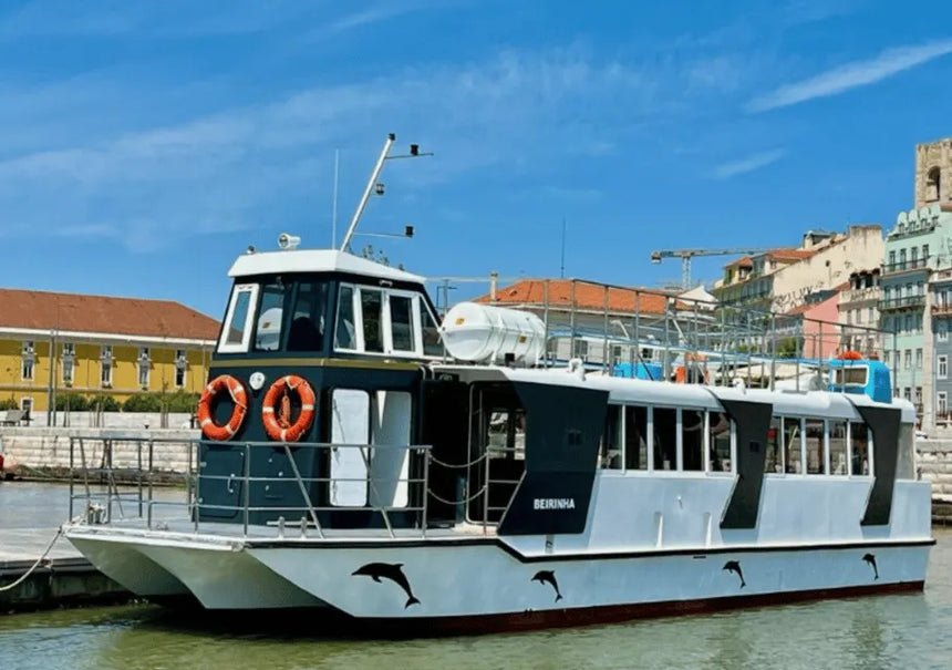 Lisbon Boat Tour with Dolphin Watching and Open Bar