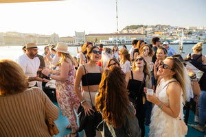 Lisbon Boat Tour with Music Sunset and Wine or Beer