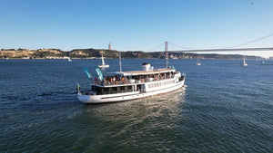 Lisbon Boat Tour with Music Sunset and Wine or Beer