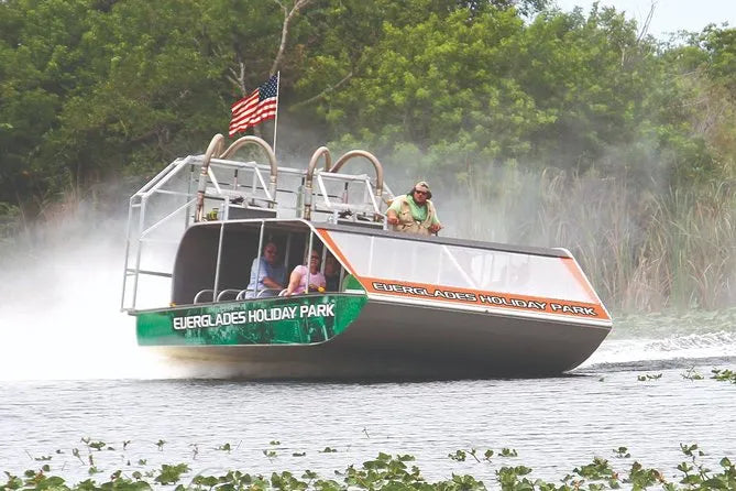 Miami Boat Tour with Alligator Wildlife Show and Airboat Experience