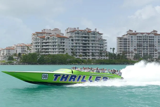 Miami Boat Tour with Exciting Speedboat Ride and Landmarks