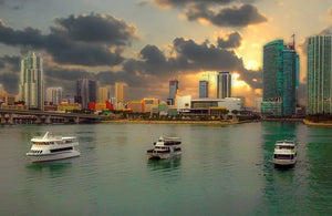 Miami Boat Tour with Night and Day Options in Biscayne Bay