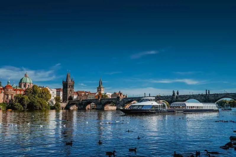 Prague Evening Eco Boat Cruise with Prosecco