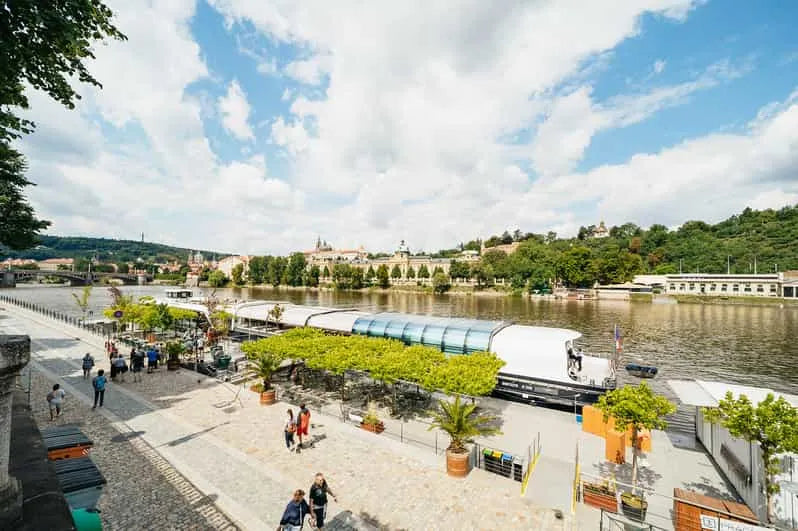 Prague Vltava River Lunch Cruise with Glass Boat Views