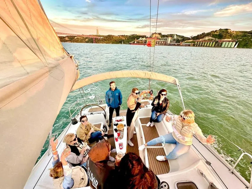 Shared or Private Lisbon Boat Tour with Sunset Over the Atlantic and Music