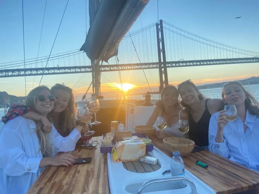 Shared or Private Lisbon Boat Tour with Sunset Over the Atlantic and Music