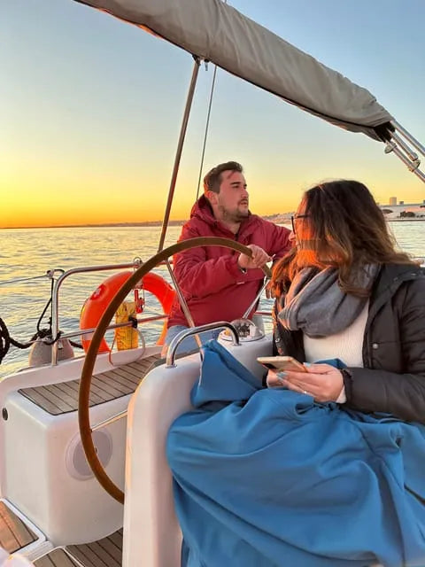 Shared or Private Lisbon Boat Tour with Sunset Over the Atlantic and Music